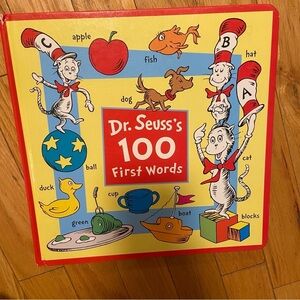 💥5/$25 Dr. Suess’s 100‎ first words  baby book